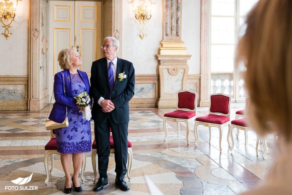Ja-Wort bei Hochzeit in Mirabell, Salzburg
