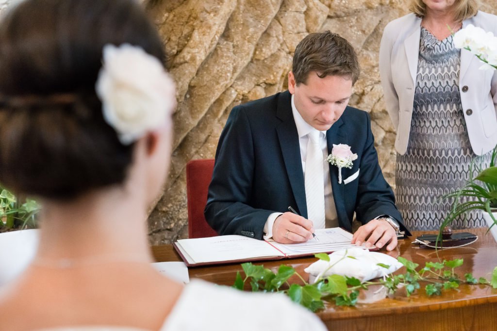 Hochzeit Schloss Mattsee Unterschreiben