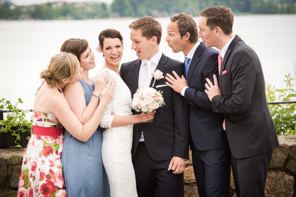 Hochzeit Schloss Mattsee lustiges Foto